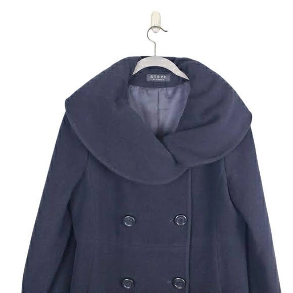 Searle Jackets & Coats Steve Searle Longline Shawl Collar Pea Coat